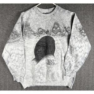Vintage 90s Gildan Busch Gardens APP Gorilla Crewneck Sweatshirt Size Large